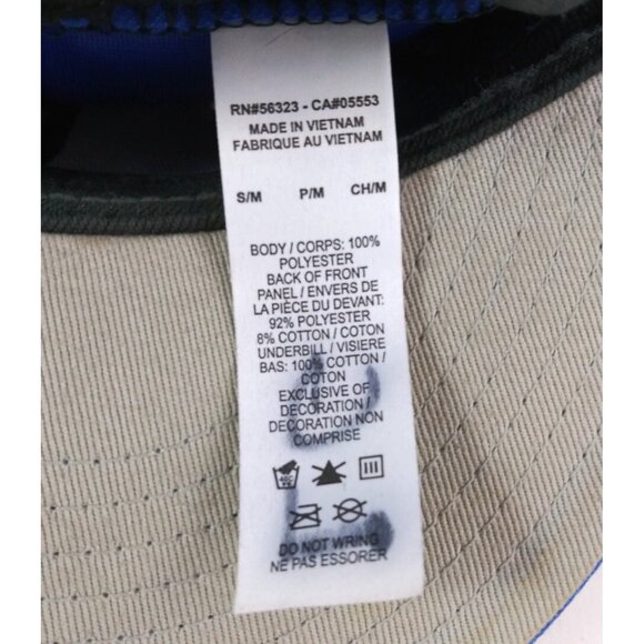 Vintage Nike Blue Team Logo Embroidered Fitted Baseball Cap Size 6.78" S/M - Picture 8 of 9
